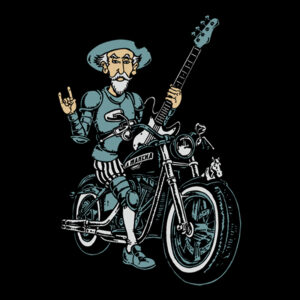 camiseta quijote motero